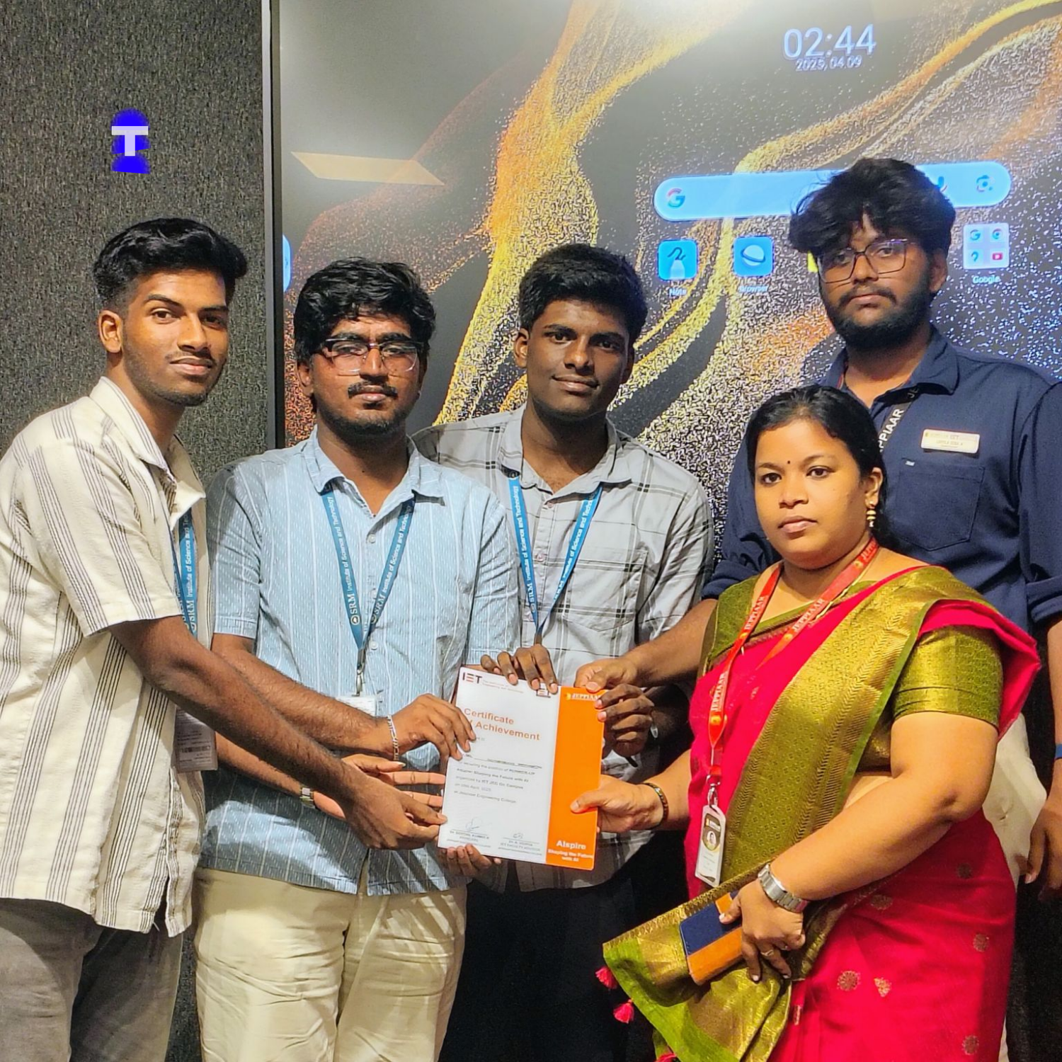 Jeppiaar Engineering College – Ideathon Runner-Up (₹1,000)